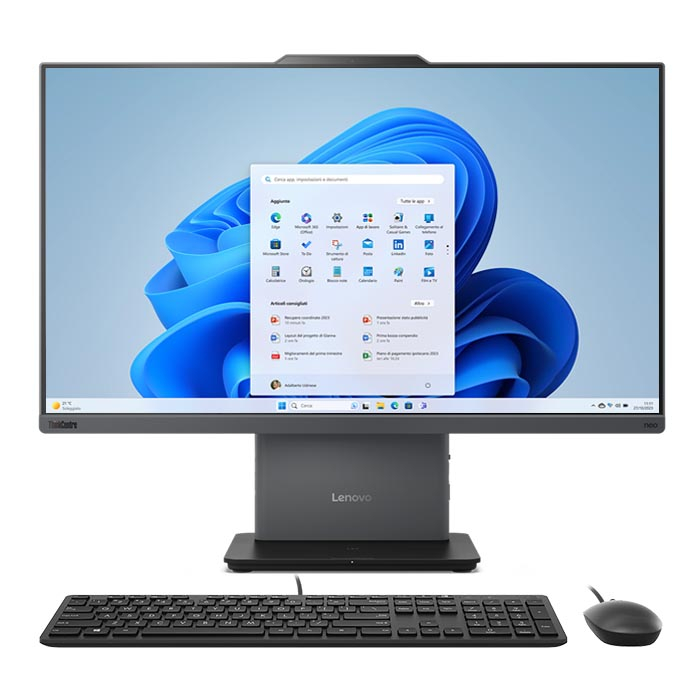 Lenovo ThinkCentre Neo 50a 24 Gen 5 (AIO 23,8″) — configuration : Core i7-13620H / 8 Go / 512 Go SSD