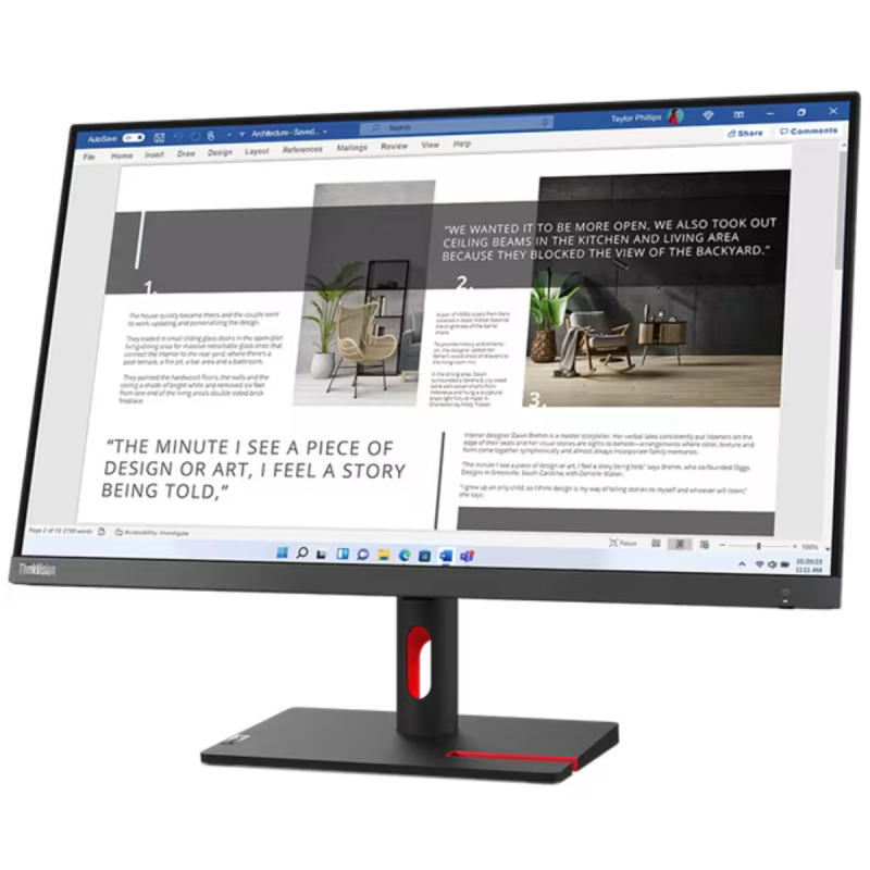 Ecran Lenovo ThinkVision S24i-30, un moniteur de 23,8 pouces .