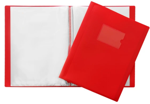 Uniflexcover a4 portrait spine s red 40 pages